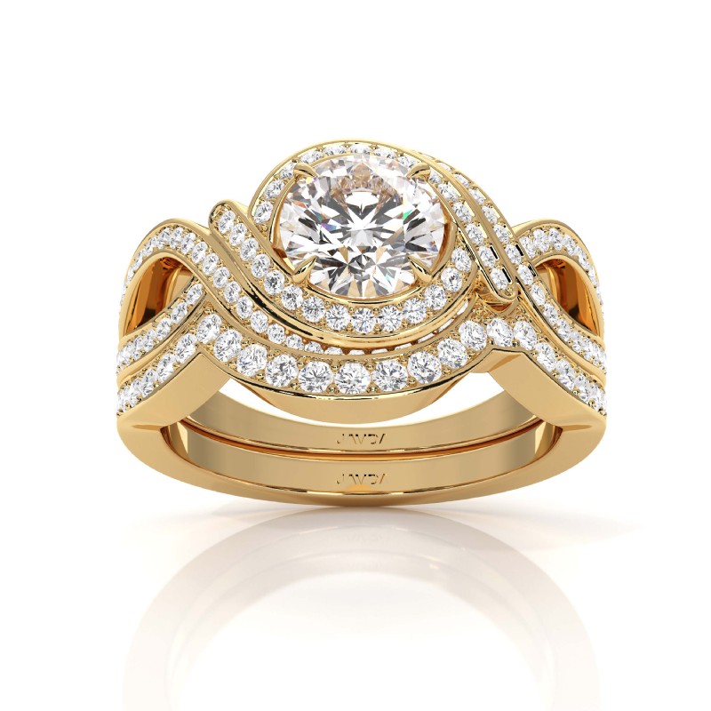  diamond Ring 14k Gold Yellow