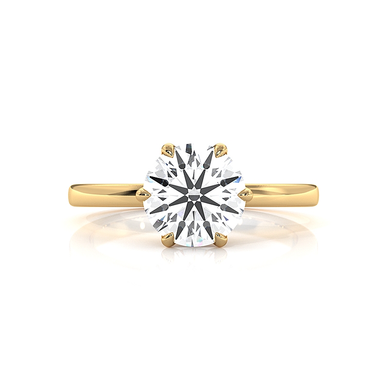  diamond Ring 14k Gold Yellow