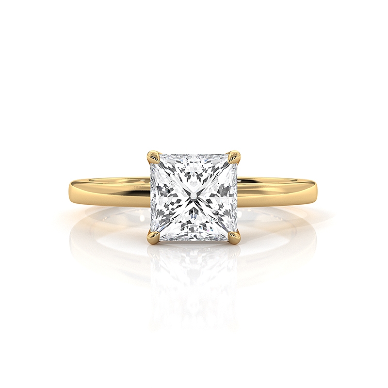  diamond Ring 18k Gold Yellow