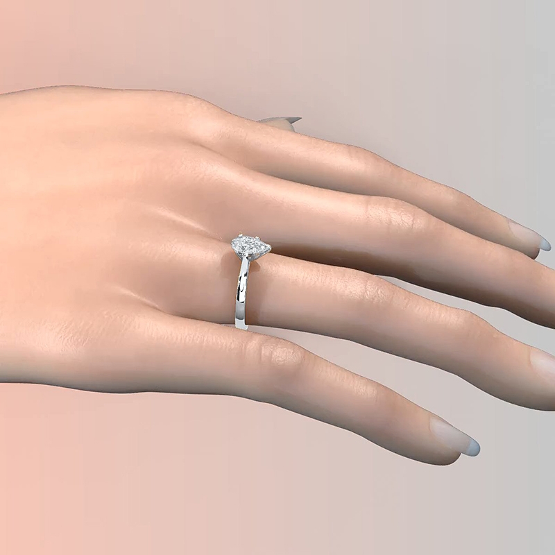  diamond Ring 14k Gold White