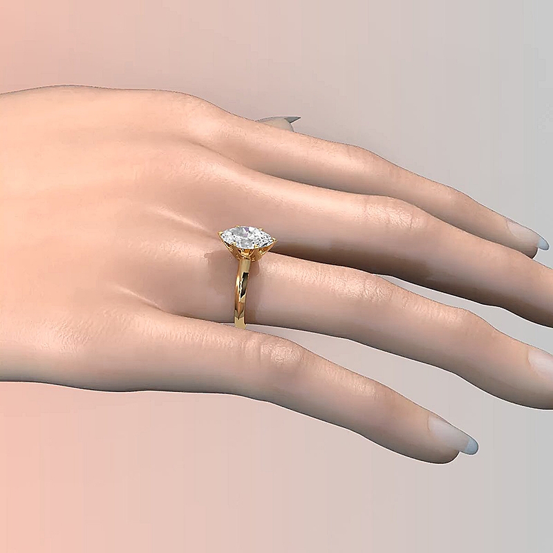  diamond Ring 14k Gold Yellow