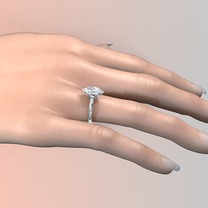  diamond Ring 14k Gold White