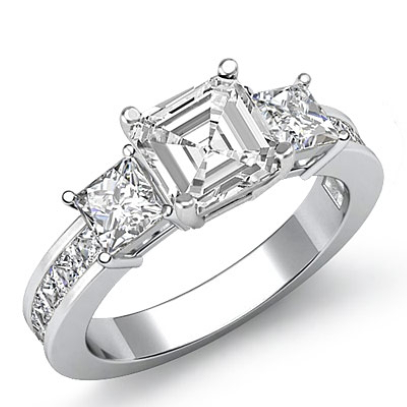  diamond Ring 14k Gold White