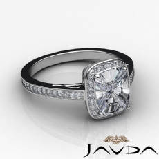 Filigree Halo Pave Setting diamond Ring Platinum 950