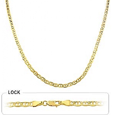 14k Yellow Gold Mariner Chain (4mm,20