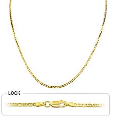14k Yellow Gold Mariner Chain (2.3mm,18