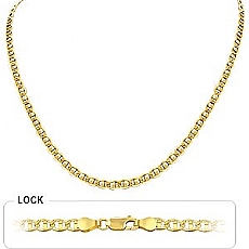 14k Yellow Gold Mariner Chain (4mm,18
