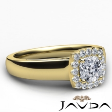 Cathedral Halo diamond  18k Gold Yellow