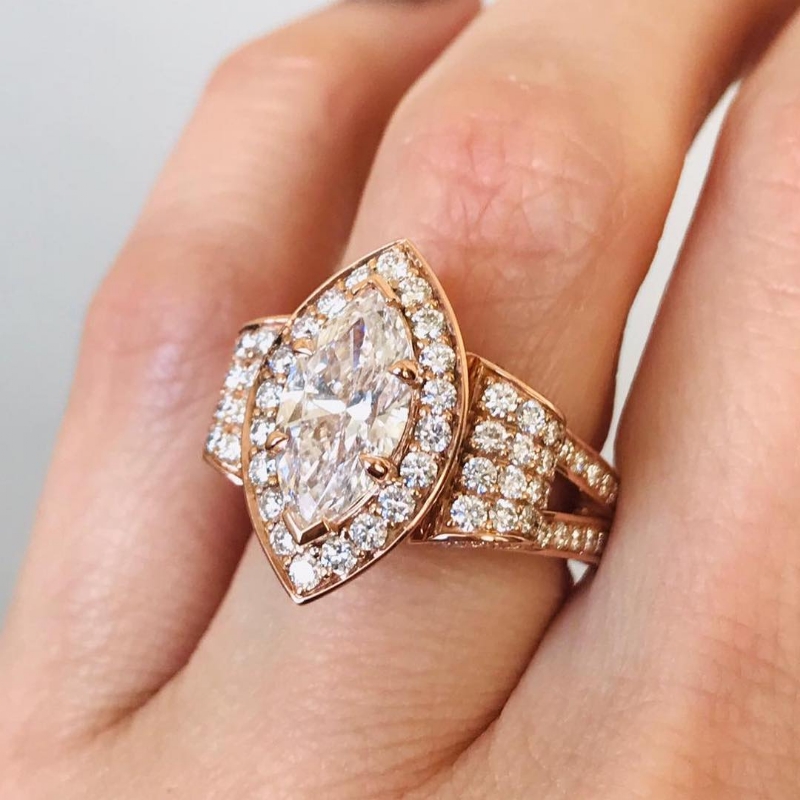  diamond Ring 14k Gold Yellow