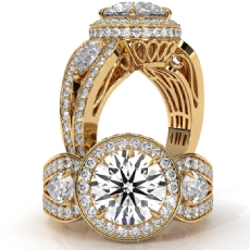  diamond Ring 18k Gold Yellow