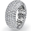 5 Row Women's Eternity Engagement Band 14k Gold White Diamond Wedding Ring 4Ct