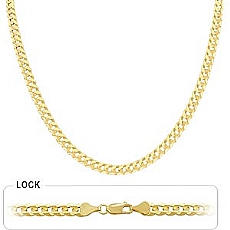14k Yellow Gold Men's Solid Cuban Chain (5.90mm,24