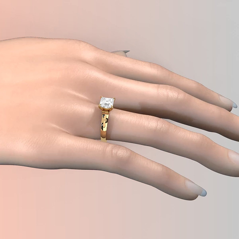  diamond Ring 14k Gold Yellow