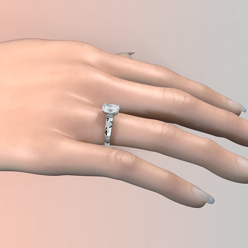  diamond Ring 14k Gold White