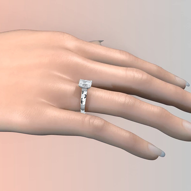  diamond Ring 14k Gold White