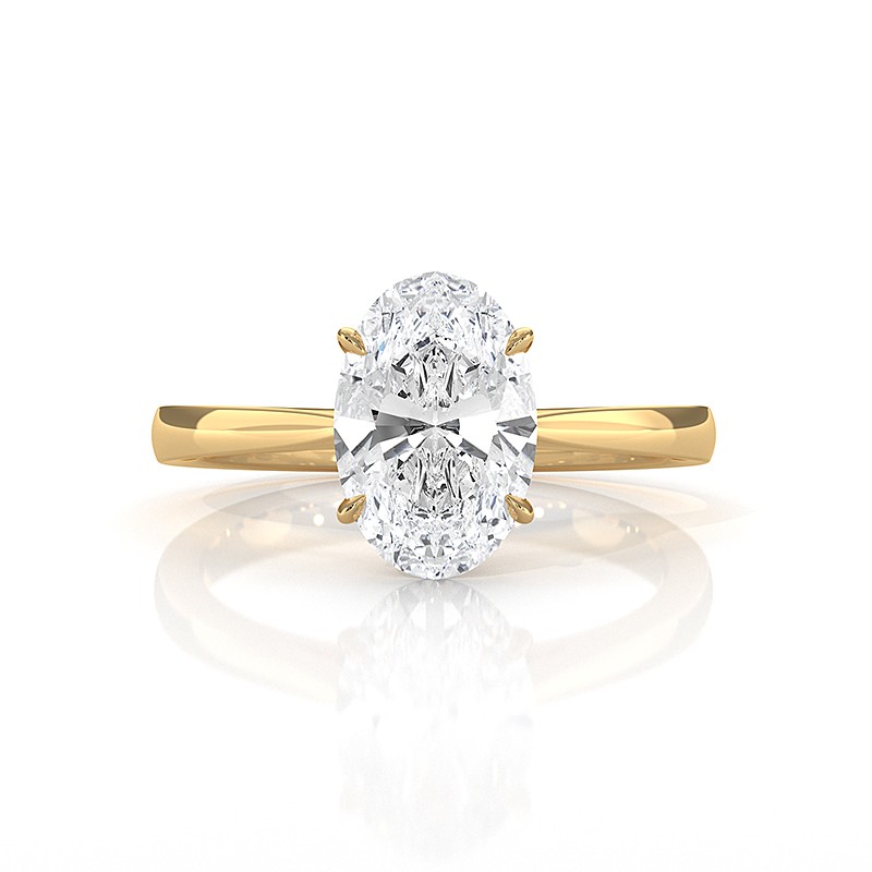  diamond Ring 18k Gold Yellow