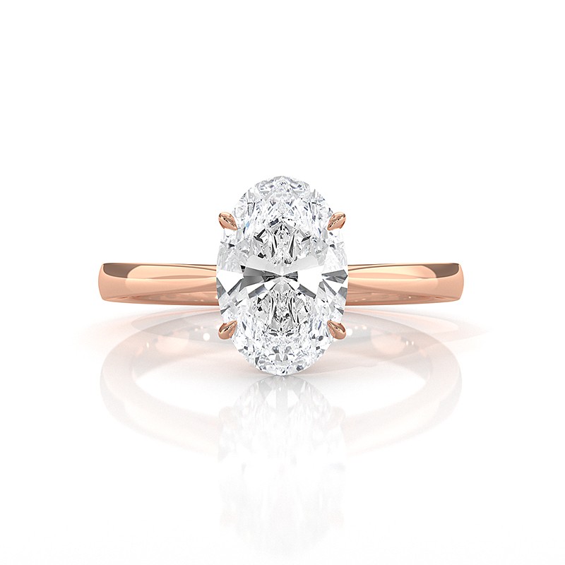  diamond Ring 14k Rose Gold