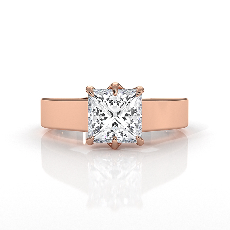  diamond Ring 14k Rose Gold