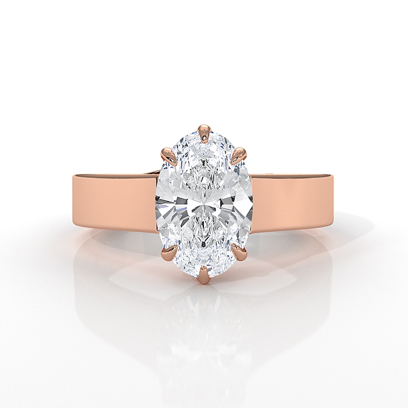  diamond Ring 14k Rose Gold