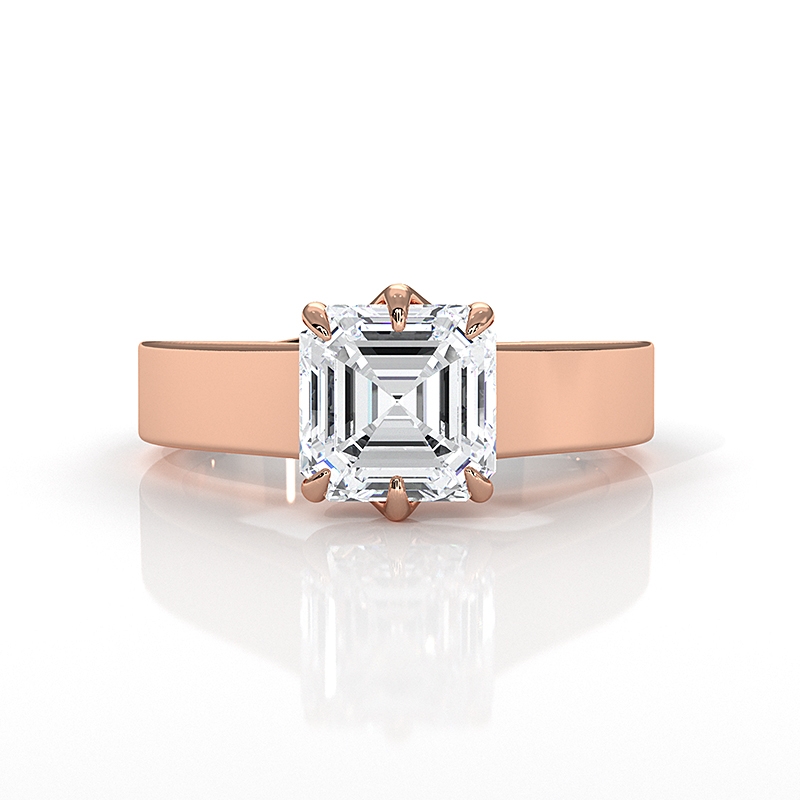  diamond Ring 14k Rose Gold