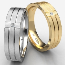 Men's Platinum 950 Cross Diamond Matte Eternity Wedding Band  (0.3Ct. tw.)