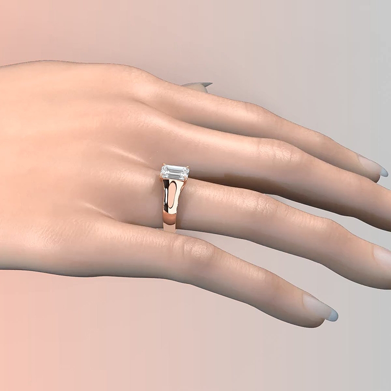  diamond Ring 14k Rose Gold