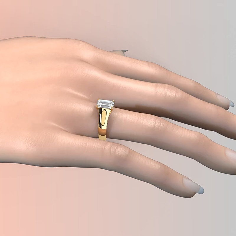  diamond Ring 14k Gold Yellow