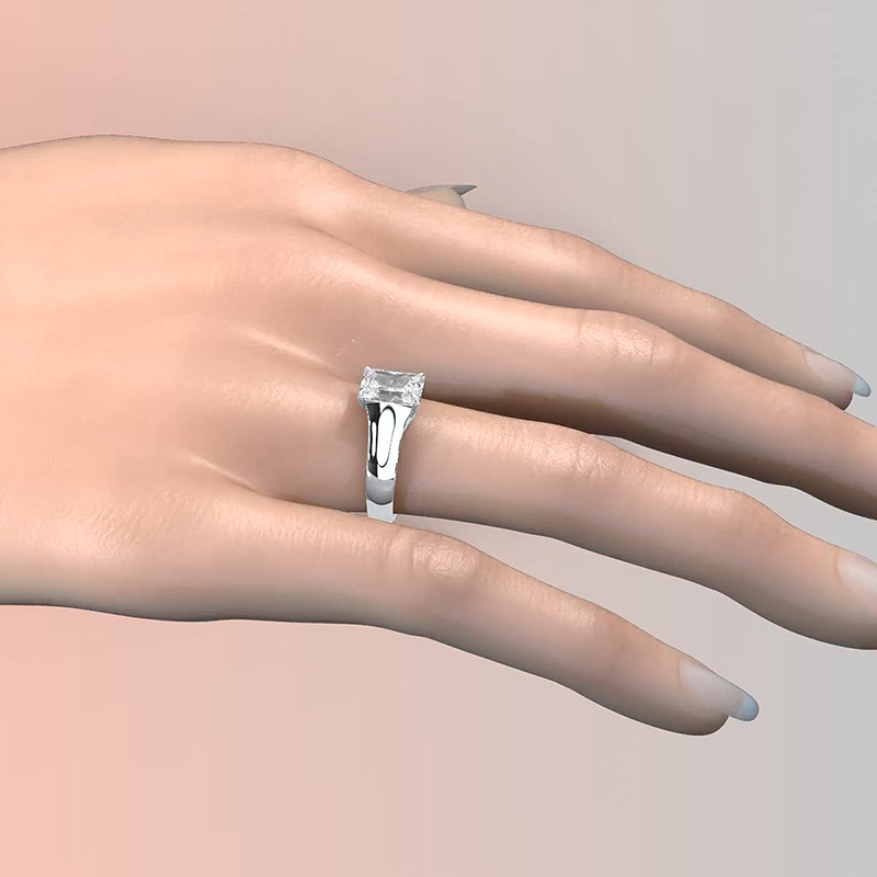  diamond Ring Platinum 950