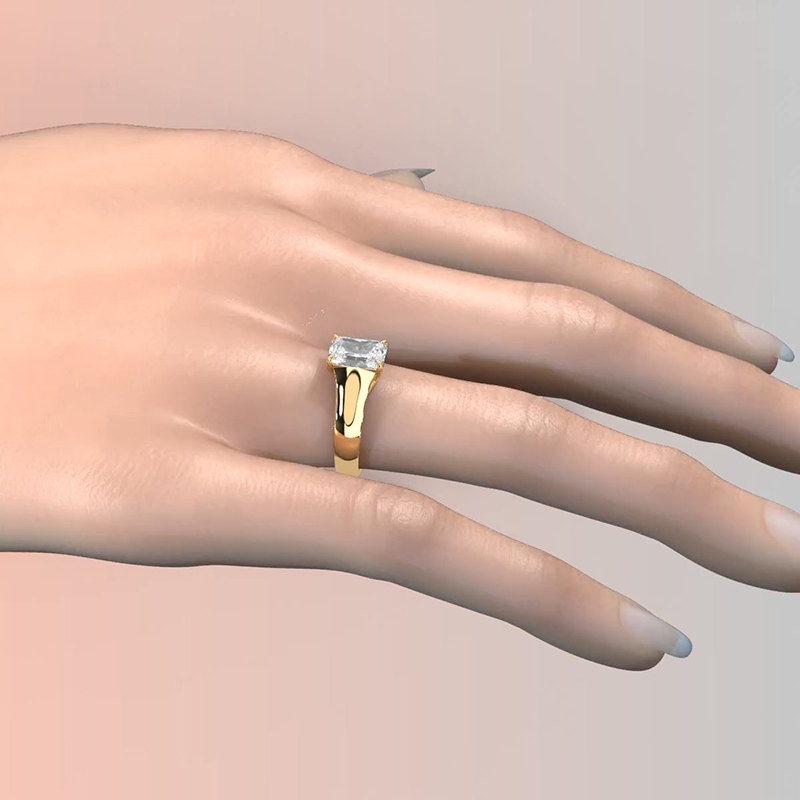  diamond Ring 14k Gold Yellow