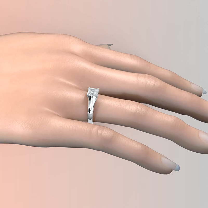  diamond Ring Platinum 950