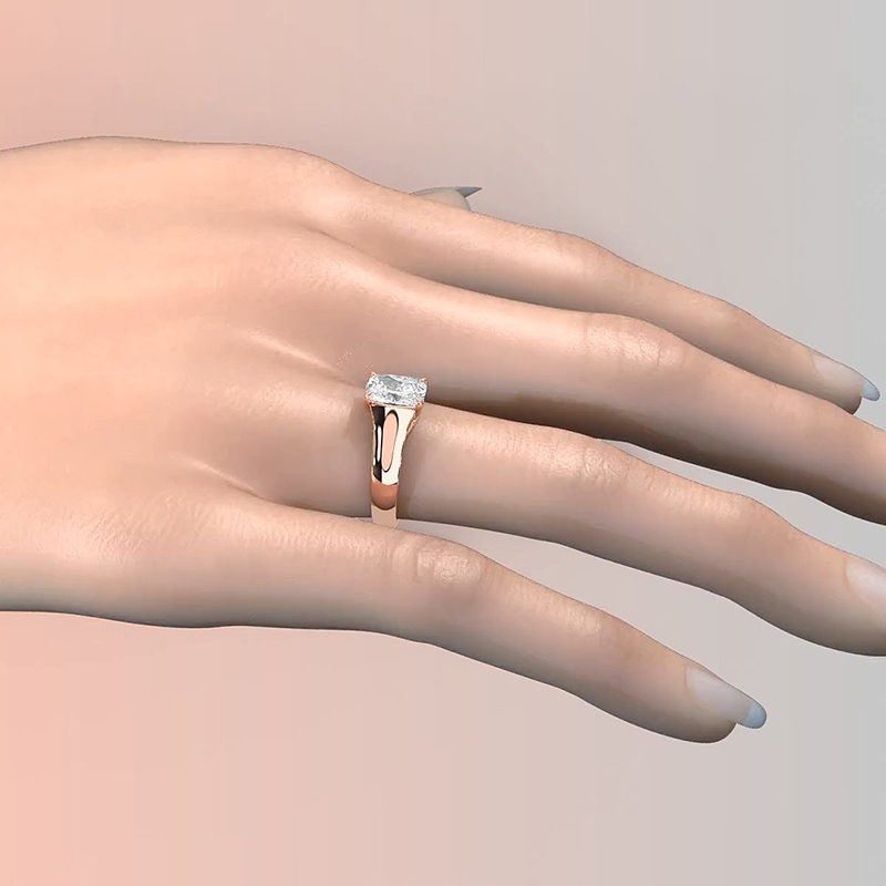 diamond Ring 18k Rose Gold