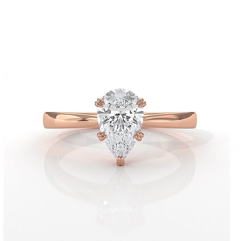  diamond Ring 18k Rose Gold