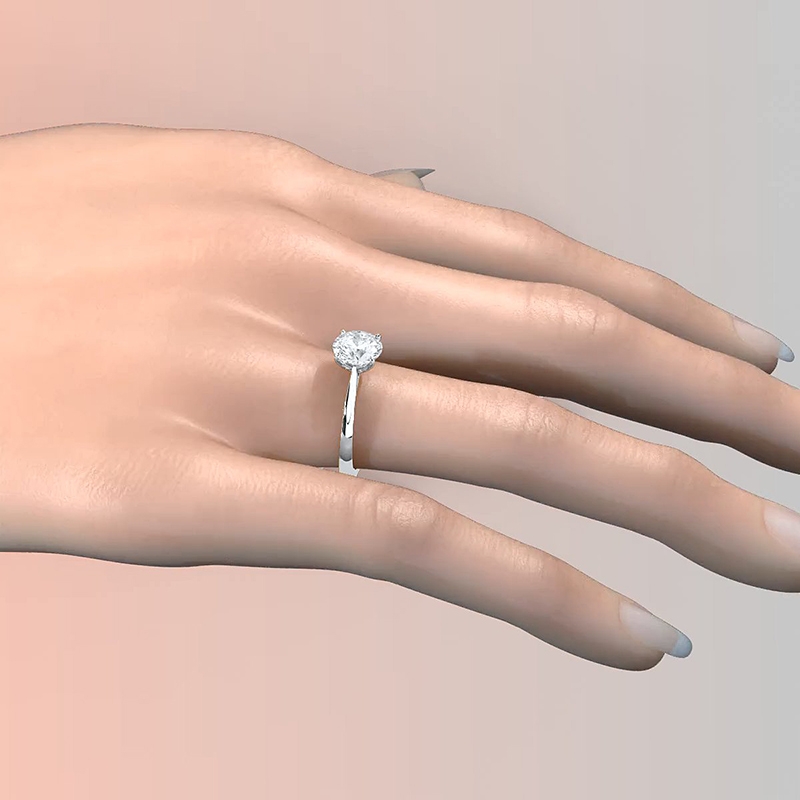  diamond Ring 14k Gold White