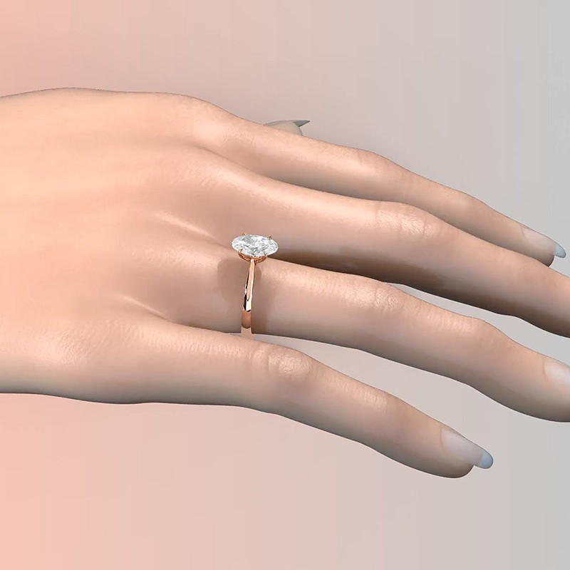  diamond Ring 14k Rose Gold