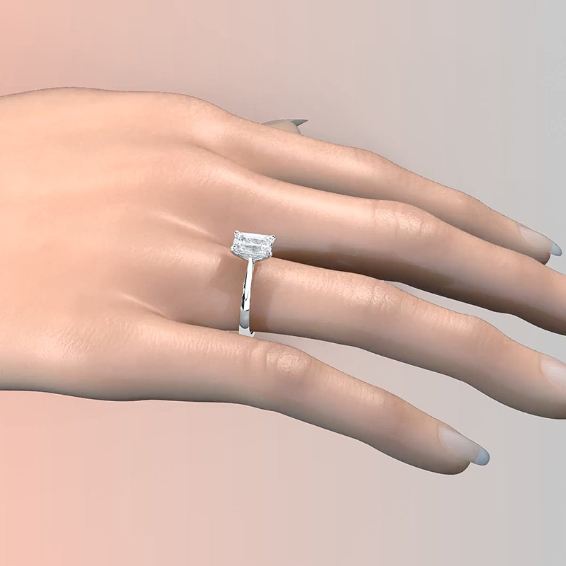  diamond Ring 14k Gold White