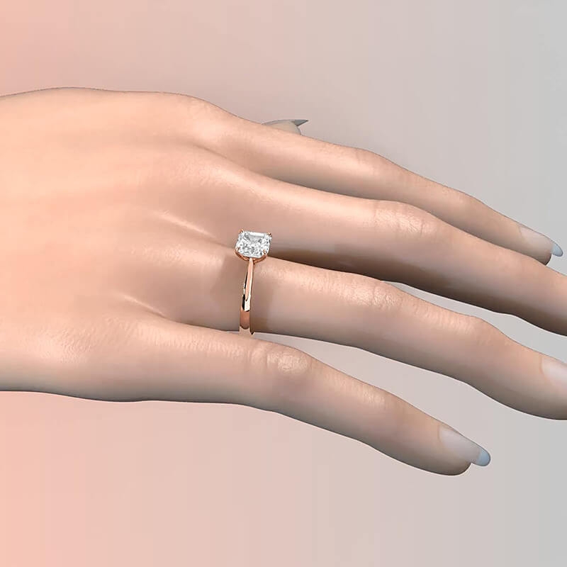  diamond Ring 18k Rose Gold