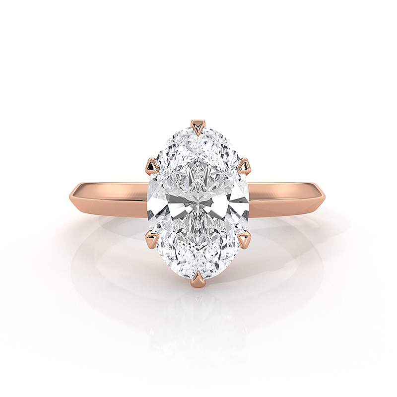  diamond Ring 14k Rose Gold