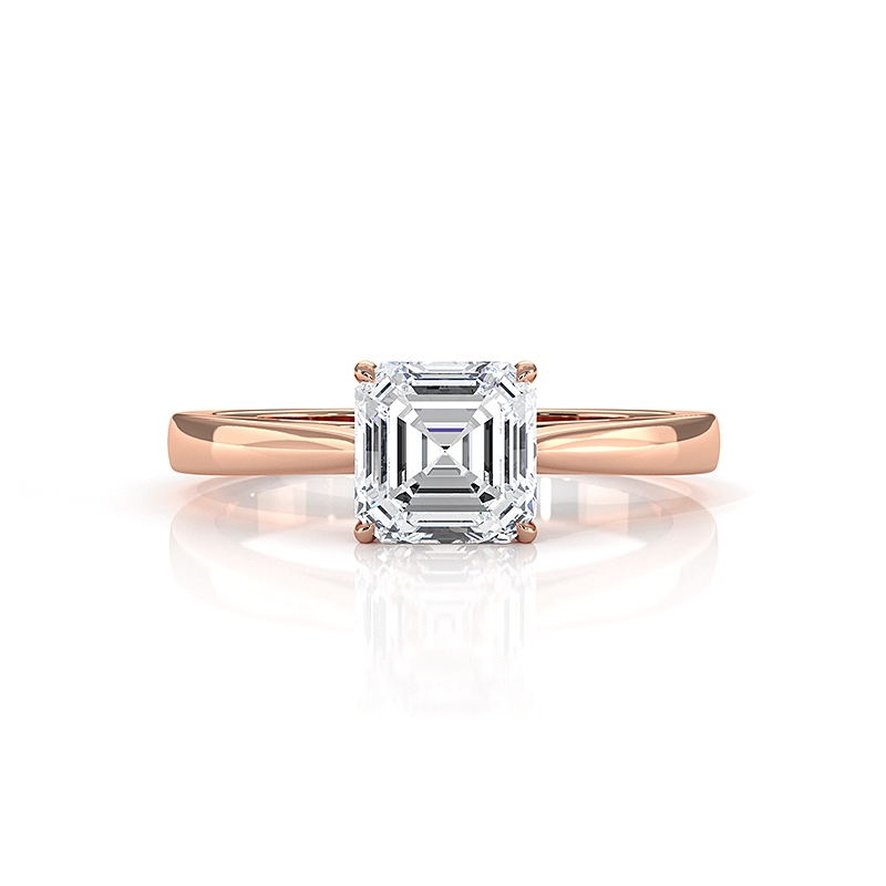  diamond Ring 18k Rose Gold