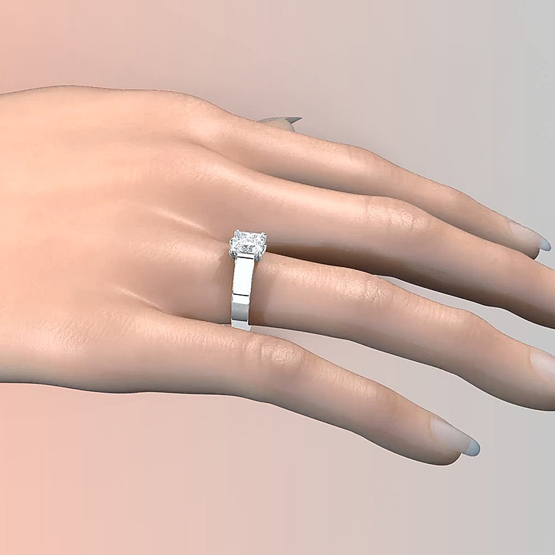  diamond Ring 14k Gold White