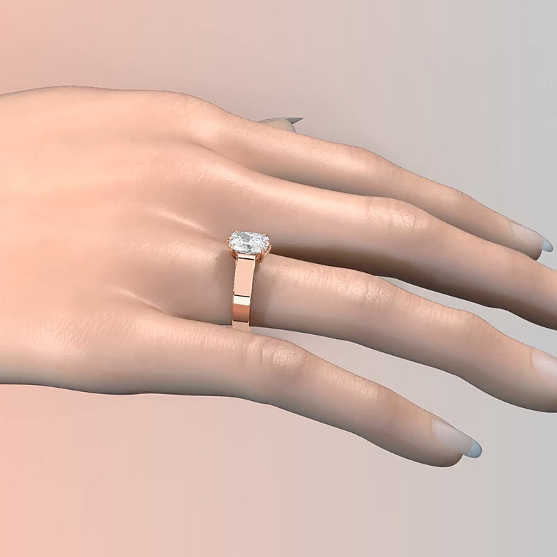  diamond Ring 14k Rose Gold