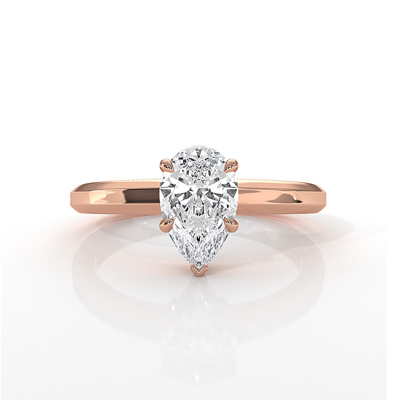  diamond Ring 18k Rose Gold