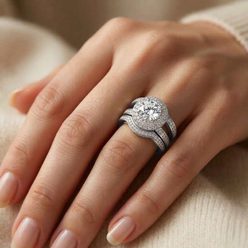  diamond Ring Platinum 950