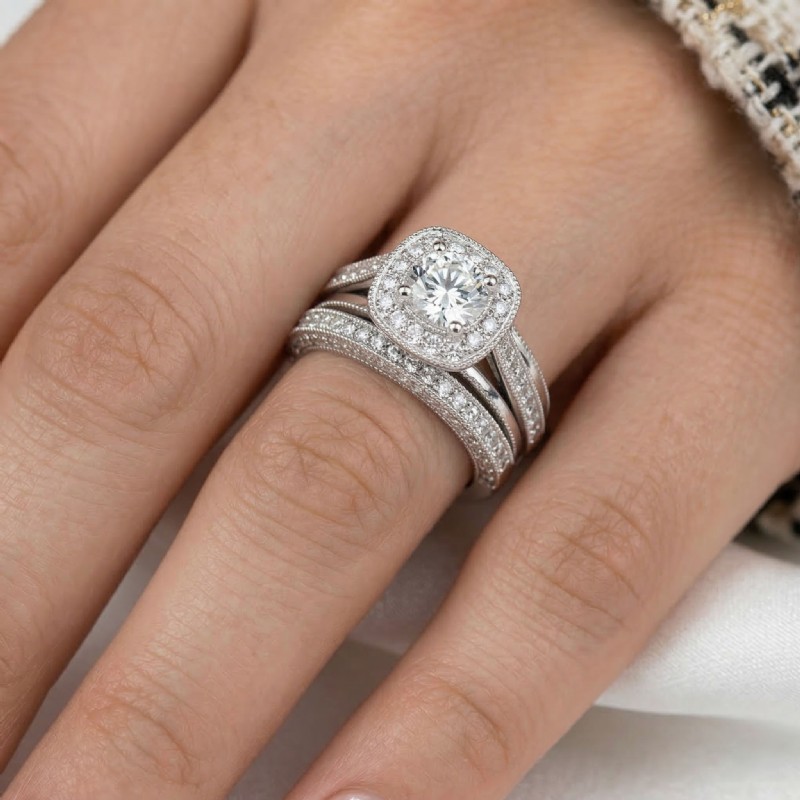  diamond Ring Platinum 950