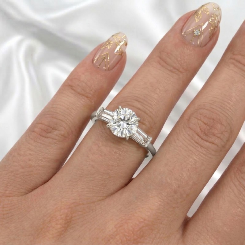  diamond Ring 14k Gold White