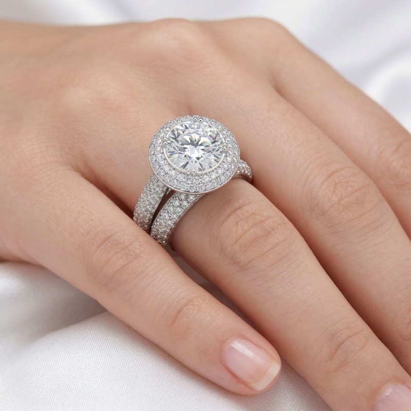  diamond Ring Platinum 950
