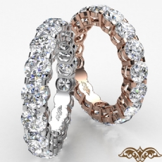 Round Diamond Eternity Wedding Band Anniversary Women's Ring 14k Rose Gold  (3.6Ct. tw.)