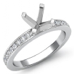 0.5Ct Diamond Classic Engagement Ring Round Setting 18k White Gold - javda.com 