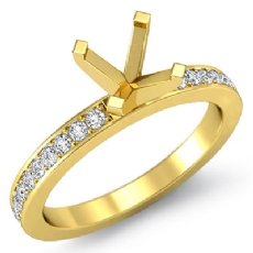 Diamond Classic Engagement Ring Round Setting 14k Gold Yellow (0.5Ct. tw.)