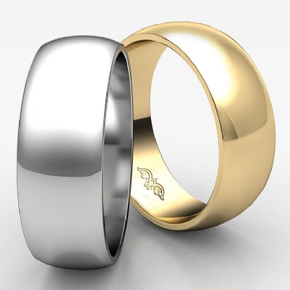 14k Yellow Gold Plain Milgrain Dome Wedding Heavy Ring Regular Fit Band Polished Finish 7 mm 