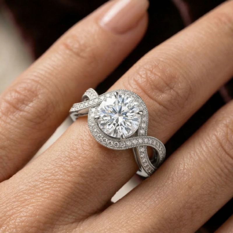  diamond Ring 18k Gold White